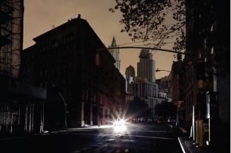 vue de New York dans le noir de Christophe Jacrot, Young Gallery.